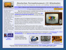 Tablet Screenshot of fernsehmuseum.de