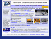 Tablet Screenshot of fernsehmuseum.info